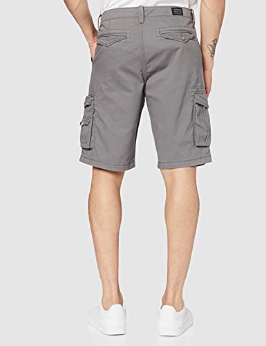 Quiksilver CRUCIALBATTLESH M WKST KZE0 Pantalones Cortos, Hombre, Gris (Quiet Shade-Solid), 32