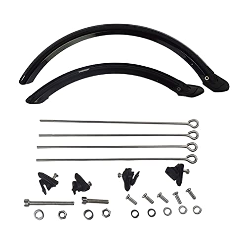 QWEP Guardabosquejo Bicicleta Plegable Mudguard Conjunto Accesorios DE Bicicleta ANTERIORES Guardia de Barro for 14 Pulgadas 20 Pulgadas Universal Bike Mudguard Kit Hardware Duradero y fáci