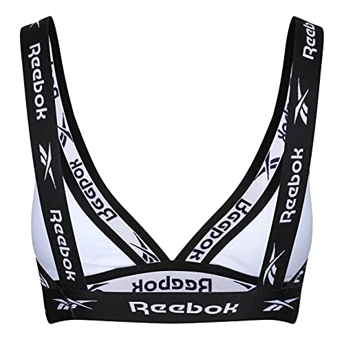 Reebok Womens Bra Dotty White Capa de Base Inferior, Blanco, M para Mujer