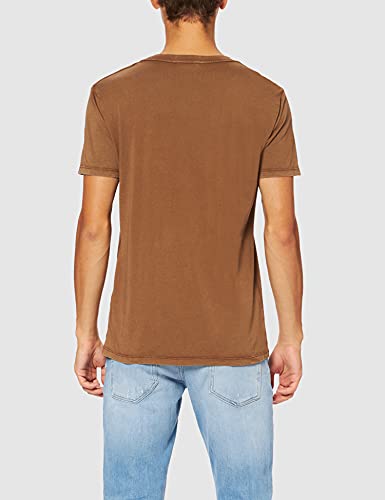 REPLAY M3488 .000.23178G Camiseta, Marrón (728 Cigar), L para Hombre