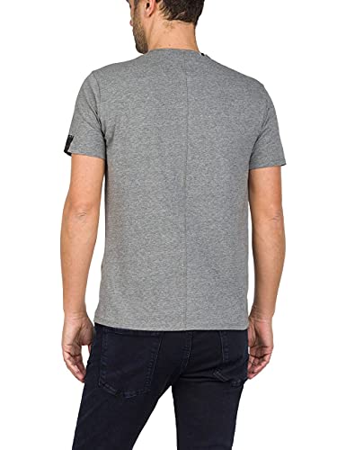 REPLAY M3591 .000.2660 Camiseta, Gris (Dark Grey Melange M03), L para Hombre