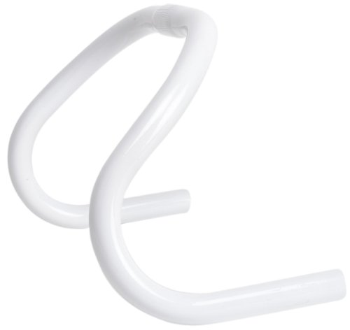 Retrospec Bicycles Pista Style Lightweight Alloy Handlebars for Track Bikes, White, 25.4mm