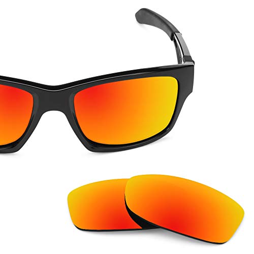 Revant Lentes de Repuesto Compatibles con Gafas de Sol Oakley Jupiter Squared, Polarizados, Elite Rojo Fuego MirrorShield