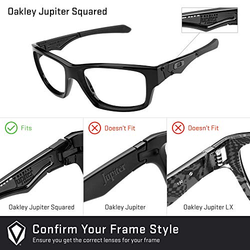 Revant Lentes de Repuesto Compatibles con Gafas de Sol Oakley Jupiter Squared, Polarizados, Elite Rojo Fuego MirrorShield