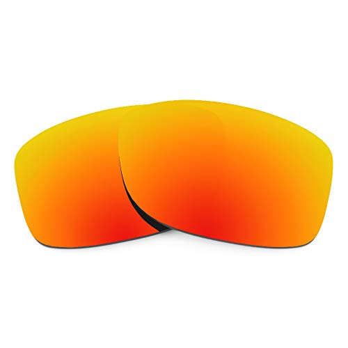 Revant Lentes de Repuesto Compatibles con Gafas de Sol Oakley Jupiter Squared, Polarizados, Elite Rojo Fuego MirrorShield