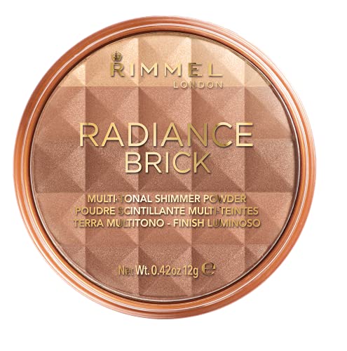 Rimmel London Shimmer Brick Bronzer Powder, Polvos bronceadores, Tono 2 - 12 g