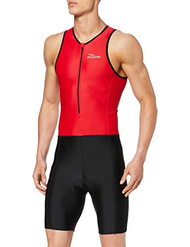 Rogelli Triathlonanzug Florida - Traje de baño para competición para Hombre, Color Negro, Talla S