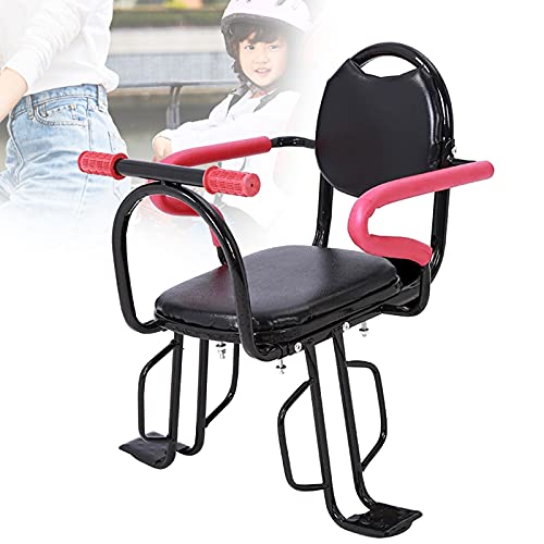 RYUNQ Asiento Trasero De Bicicleta para Niños, Infantil Bicicletas Volver Asiento De La Bicicleta con Valla Desmontable Reposabrazos Y El Pedal De Los Niños, Asiento Trasero para 2 A 5 Años