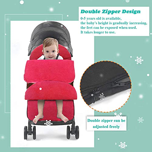 Saco de Silla de Paseo Universal - Saco Impermeable Universal para Sillita del Coche Saco de Invierno Universal para Cochecito y Silla de paseo Protección Antideslizante…