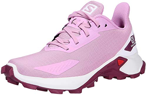 Salomon Alphacross Blast Junior unisex-niños Zapatos de trail running, Blanco (Orchid/White/Plum Caspia), 37 EU