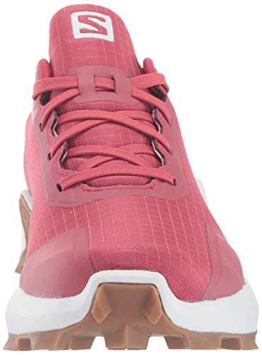 Salomon ALPHACROSS GTX W, Zapatillas de Trail Running Mujer, Rojo Garnet Rose White Gum1a, 45 1/3 EU