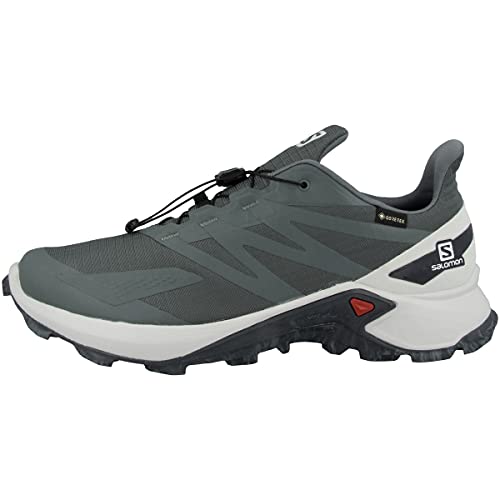 SALOMON Supercross Blast GTX, Zapatillas de Senderismo Hombre, Balsam Green/Lunar Rock/Ebony, 41 1/3 EU