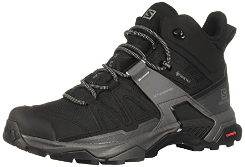 SALOMON X Ultra 4 Mid GTX, Zapatillas de Senderismo Hombre, Black/Magnet/Pearl Blue, 43 1/3 EU