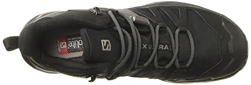 SALOMON X Ultra 4 Mid GTX, Zapatillas de Senderismo Hombre, Black/Magnet/Pearl Blue, 43 1/3 EU