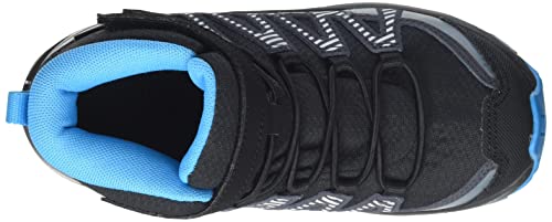 Salomon XA Pro V8 Mid Climasalomon Waterproof (impermeable) unisex-niños Zapatos de trail running, Negro (Black/Monument/Hawaiian Ocean), 32 EU