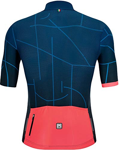 Santini Maillot de Hombre Tono Puro Short Sleve Jersey