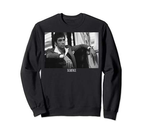 Scarface Tony Montana Sitting Portrait Logo Sudadera