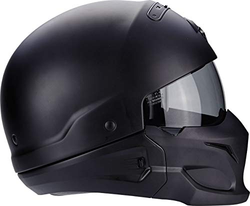 SCORPION Casco Moto exo-combat, Matt black, negro, M