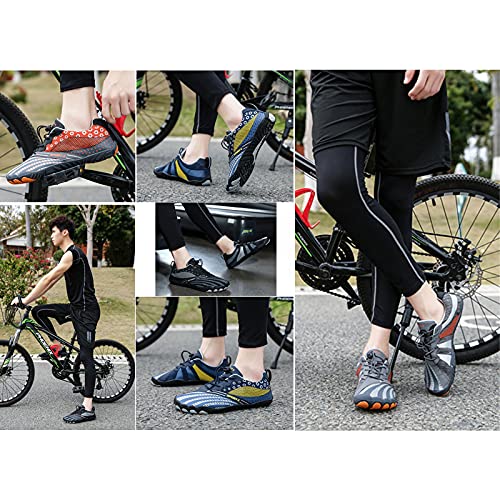 Sebasty Zapatos para el Agua,Buceo Caminar Vía Fluvial Zapatos para Vadear Anfibios para Senderismo,Ciclismo,Zapatos para Bicicleta,Zapato Multifunción,Secado RáPido Descalzo Playa Senderismo,Grey-47