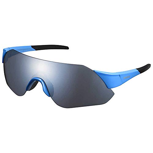 SHIMANO Gafas Mirror Y21, Adultos Unisex, Blue w/Smoke Silver (Multicolor), Talla Única