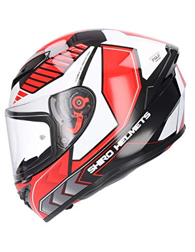 Shiro CASCO INTEGRAL MODELO SH 870 POLE HOMOLOGADO CASCO PARA ADULTO COLOR ROJO M