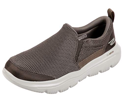 Skechers Go Walk Evolution Ultra - Zapatillas para hombre, Beige (Caqui), 43.5 EU