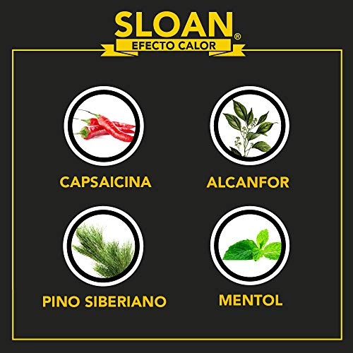 SLOAN Crema De Efecto Calor Para Músculos Y Ligamentos, Negro, 75 ml