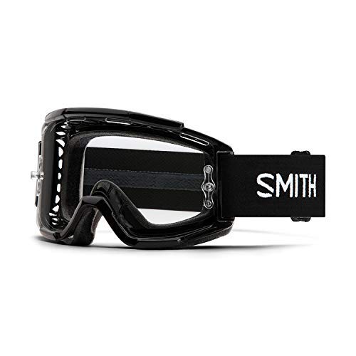 SMITH Gafas unisex para bicicleta de montaña, color negro y transparente, talla única