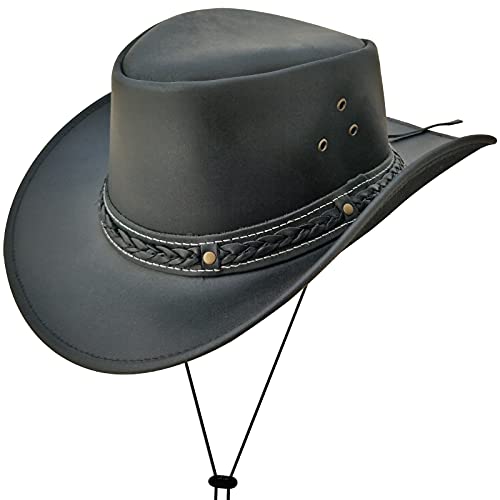 Sombrero de Vaquero de ala Ancha Vintage Estilo Australiano Western Down Under Bush Hat