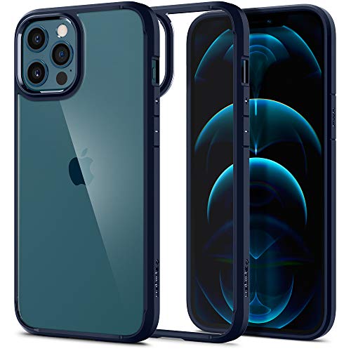 Spigen Funda Ultra Hybrid Compatible con iPhone 12 Pro MAX - Azul Marino