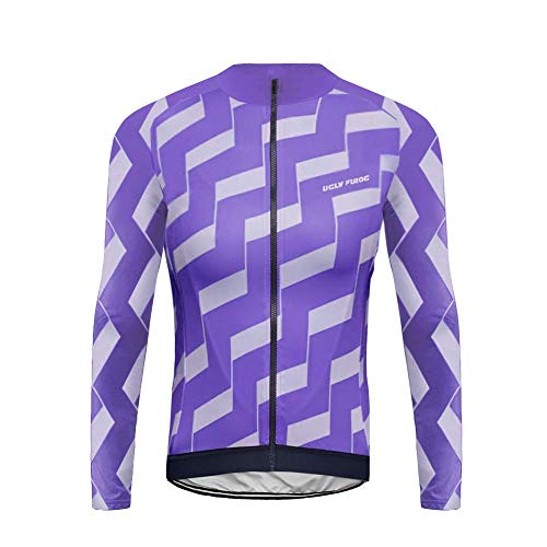 Sports Wear Hombres Chaqueta de Ciclismo Abrigo Respirable Cómodo Manga Larga Maillots Deportes y Aire Libre Ciclismo Ropa