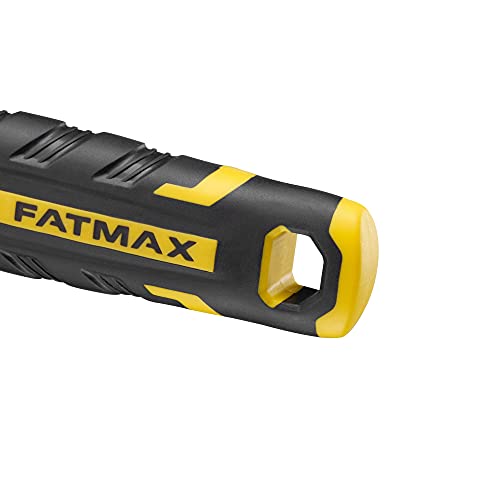 Stanley STA013126 FatMax-Llave Inglesa Ajustable (8", Bimaterial, con función de Apertura rápida, Medidas métricas y en Pulgadas, Orificio para Colgar), Negro y Amarillo