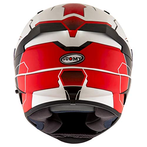 Suomy Casco Speedstar CAMSHAFT BLK/Wht/Red-L, Hombre, Rojo