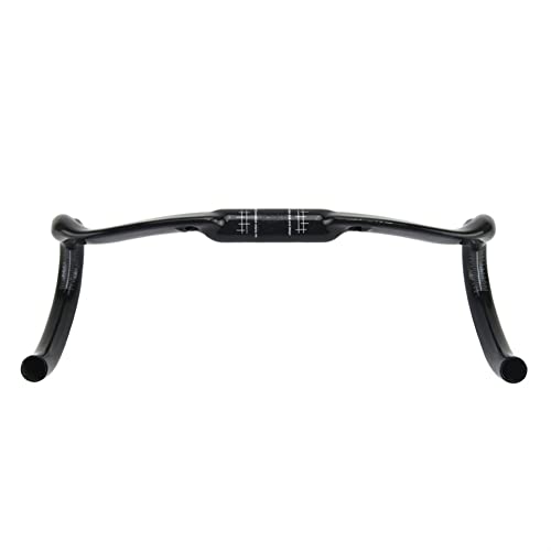 TASJS Manillares Carretera Bicicleta Windering Manillar 3K Fibra de Carbono Ciclismo Manillar Bicicleta de Carretera 31.8 Handle Bar Bicycle,for Ciclismo,Piezas de Ciclismo de Carreras