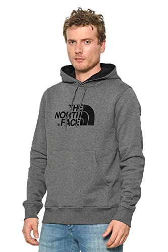 The North Face Drew Peak Pull Felpa Cappuccio Uomo Grigia T0AHJYLXS