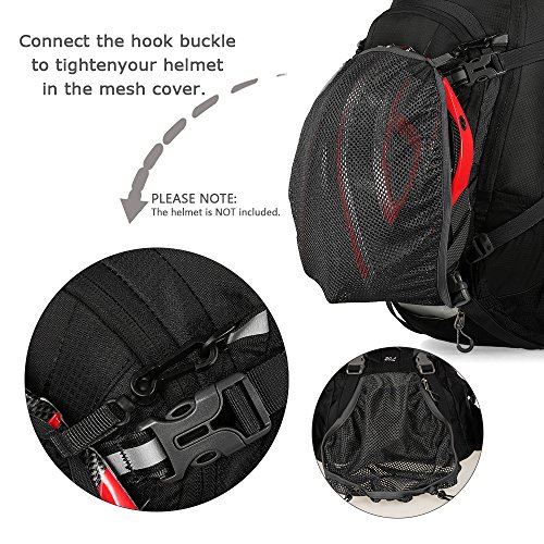 TOM SHOO Mochila Ciclismo 20L/30L Impermeable para Excursionismo Ciclismo Alpinismo Senderismo Camping al Aire Libre con Cubierta de Lluvia y del Casco