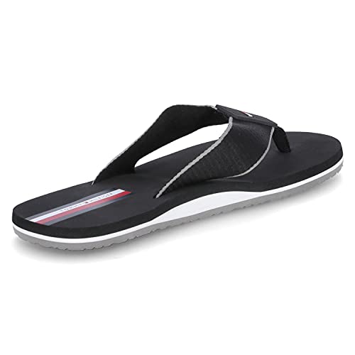 Tommy Hilfiger Simon 38D, Chanclas para Hombre, Negro (Black), 44 EU