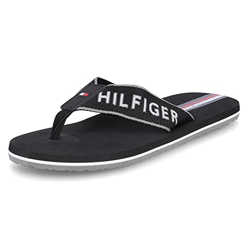 Tommy Hilfiger Simon 38D, Chanclas para Hombre, Negro (Black), 44 EU