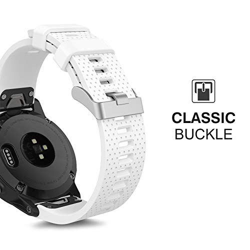 TOPsic Correa de Reloj para Garmin Fenix 5S, Banda de Reloj de Repuesto de Silicona Suave para Garmin Fenix 5S/Fenix 5S Plus/Fenix 6S/Fenix 6S Pro (NO Sirve Fenix 5 5X)