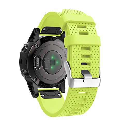 TOPsic Correa de Reloj para Garmin Fenix 5S, Banda de Reloj de Repuesto de Silicona Suave para Garmin Fenix 5S/Fenix 5S Plus/Fenix 6S/Fenix 6S Pro (NO Sirve Fenix 5 5X)