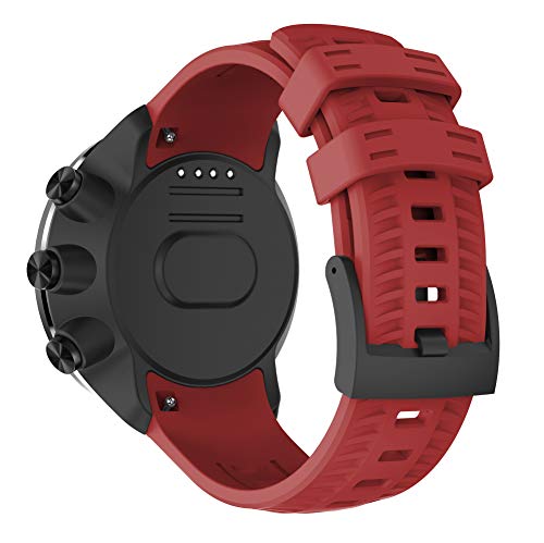 TOPsic Suunto 9 Baro Correa, Silicona Suave Bandas Repuesto Accesorio Deportiva Pulsera para Suunto 9 Baro/Suunto 7/Suunto 9/Suunto D5/Suunto Spartan Sport Wrist HR Smart Watch