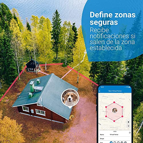 Tractive Collar GPS Perros (2021). Conoce Siempre la ubicación de tu Perro. Localización y Seguimiento de Actividad Las 24 h