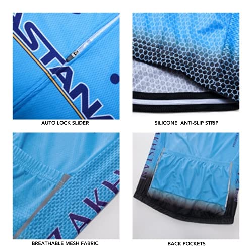 Traje de Ciclismo Hombre de Equipos Profesionales. Culotte y Maillot. Ropa Ciclismo con Badana 12D Gel Pad para MTB Spinning, Equipacion Ciclismo Bicicleta de Carretera