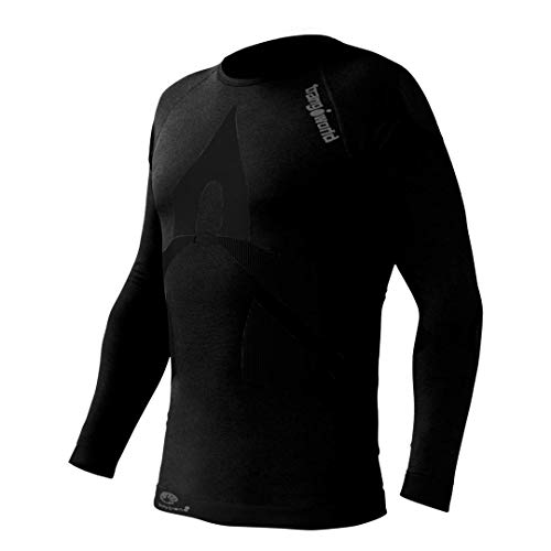 Trango Porma, Camiseta de Interior para Hombre, Negro (210 -Negro), S