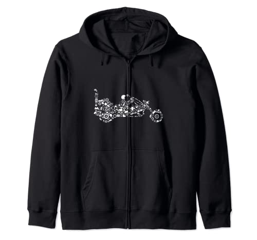 Trike Bike Calligram Triciclo Motor Rider Sudadera con Capucha