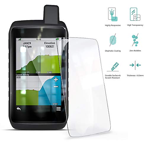 TUSITA Protector Pantalla Compatible con Garmin Montana 700 700i 750i [2 Unidades] - 0.33mm Cristal Templado Ultrafino Vidrio, Ultraresistente 9H Dureza - Accesorios de Navegador GPS de Mano