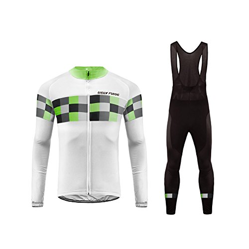 UGLY FROG Nuevo De Invierno Mantener Caliente Manga Larga Maillot Ciclismo Hombre Bodies +Long Bib Pant with Gel Pad Winter Style