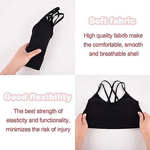 UMIPUBO Sujetador de Camisola para Mujer Sujetador de Tubo de Cuello V Banda Bralette sin Costuras Sujetador de Dormir Sujetador Deportivo Ropa Interior con Tirantes Elásticos (B, XL)