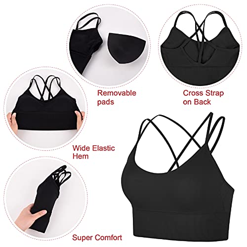 UMIPUBO Sujetador de Camisola para Mujer Sujetador de Tubo de Cuello V Banda Bralette sin Costuras Sujetador de Dormir Sujetador Deportivo Ropa Interior con Tirantes Elásticos (B, XL)