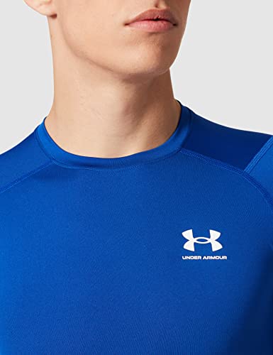 Under Armour Camiseta de compresión Heatgear para Hombre, Hombre, Camiseta, 1361518-400, Royal/White 400, Large